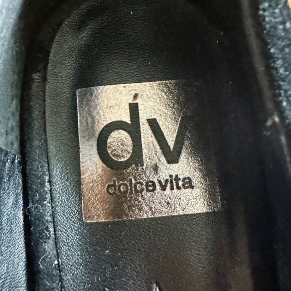 Dolce Vita Black Suede Kitten Heels Size 7.5M - Picture 8 of 8